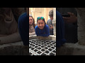me singing into a well in italy