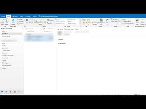 Outlook dan Gönderilen Maili Geri Çekme ve Silme