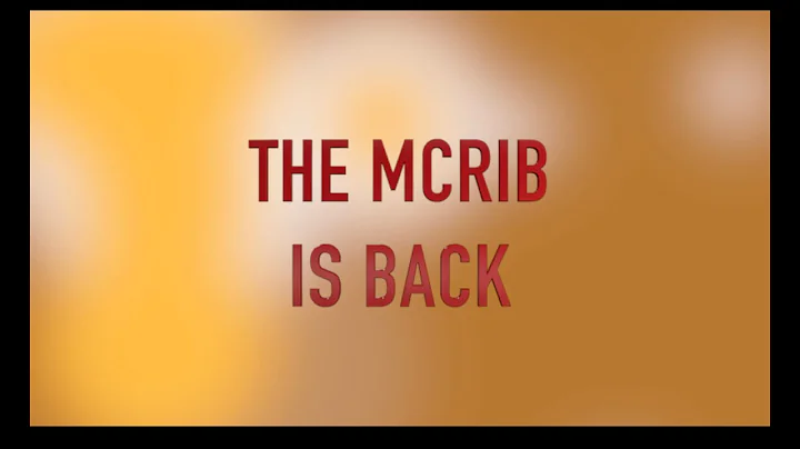 The McRib is Back - Nolan Cunningham