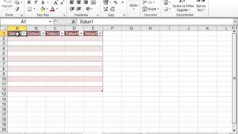336 excelde tablo stilini kaldirma