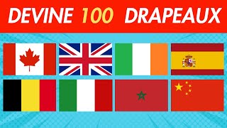 Devine 100 Pays à partir de leur Drapeaux - Quiz - Culture générale