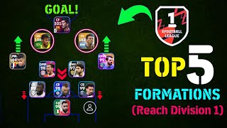 Top 5 Best Formation To Reach Division 1 eFootball 2024 Mobile || 4-2-1-3 Still Available!??