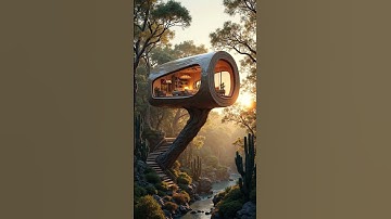 Futuristic Jungle Treehouse 🌿 Where Architecture Meets the Wild