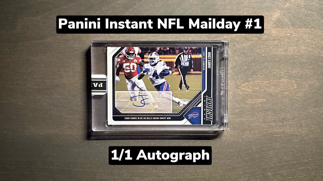 Panini Instant NFL Mailday #1 - My First 1/1 Football Autograph
