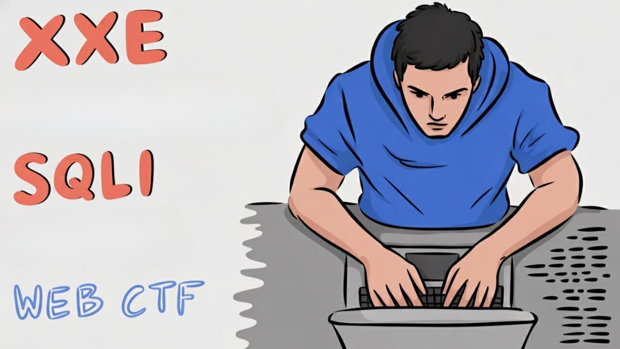 XXE + SQL injection easy web challenge from QnQsec CTF