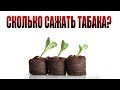 Сколько сажать табака? Сколько нужно табака на год?