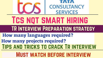 TCS NQT Technical Interview Preparation||Part 2||Tips and Tricks to Crack TR Interview||#tcsnqt