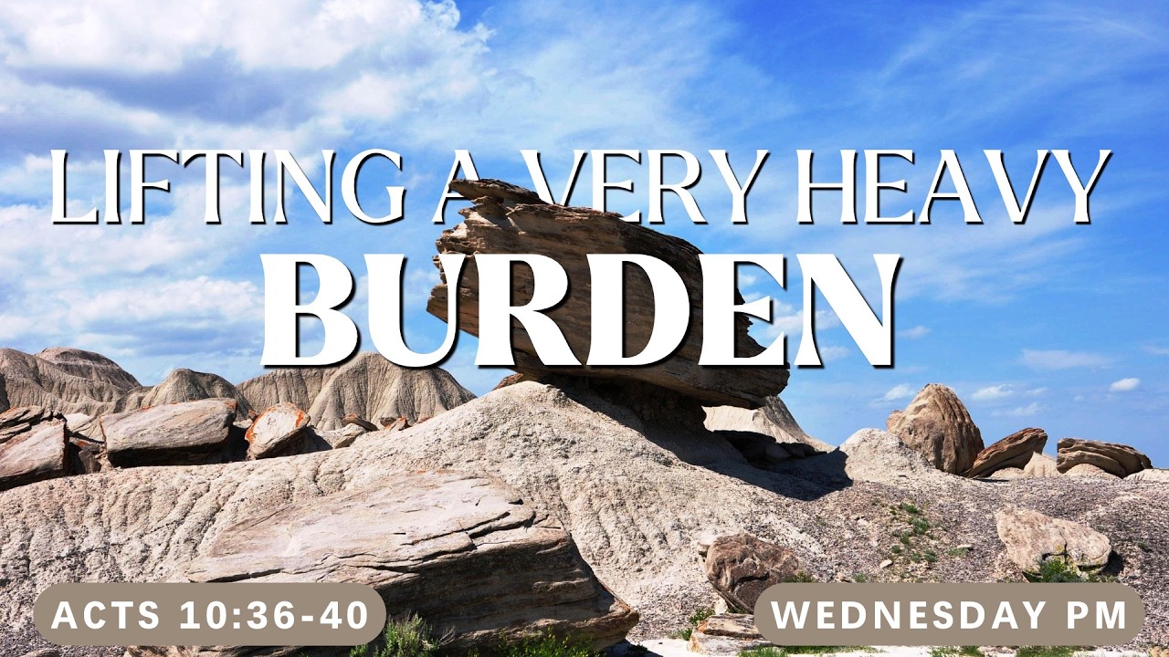 Lifting a very heavy burden 26Aug26