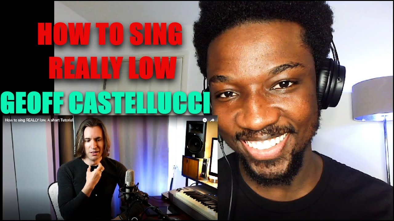 QOFYREACTS To Geoff Castellucci - How to sing REALLY low. A short Tutorial.