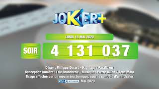 Tirage Du Soir Joker Du 18 Mai 2020 - Résultat Officiel - Fdj