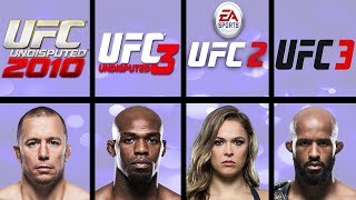 Highest Rated Fighters In UFC Video Games (UFC 2009 Undisputed - UFC 3)