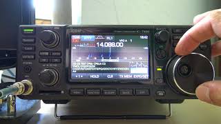 Icom IC7300 RTTY Decode Demonstration