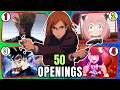GUESS THE ANIME OPENING 50 Iconic Anime Songs GUESS THE ANIME OPENING 50 Iconic Anime Songs