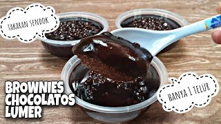 Cara Membuat Brownies Chocolatos Lumer 1 Telur Takaran Sendok