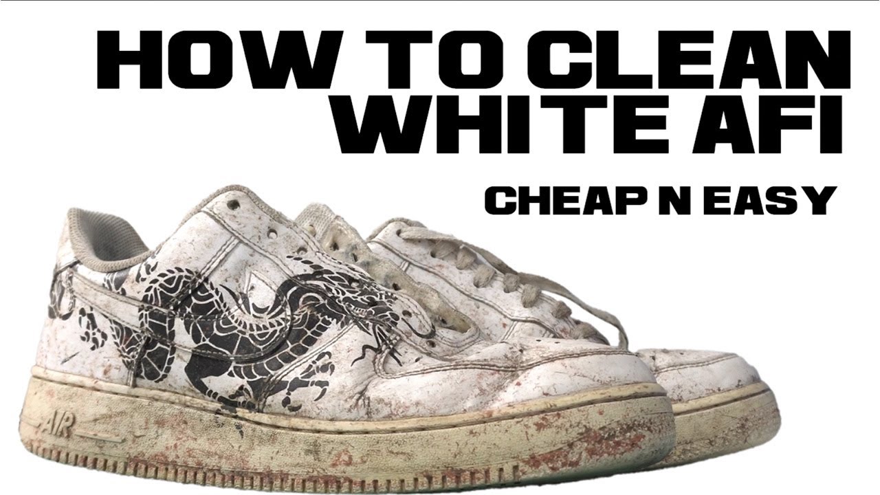 How to clean white sneakers - YouTube