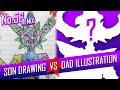 SON DRAWING VS DAD ILLUSTRATION - Gynoid Queen No.56 REMIX
