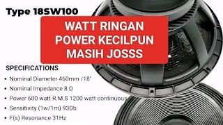 SATRIA 18SW100, KWALITAS ISTIMEWA