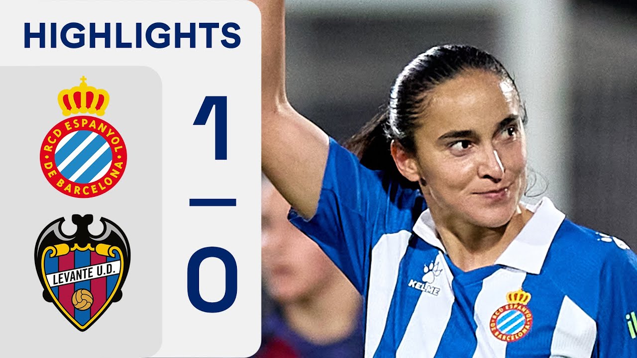 RCD ESPANYOL 1 - 0 LEVANTE UD | RESUMEN LIGA F - YouTube