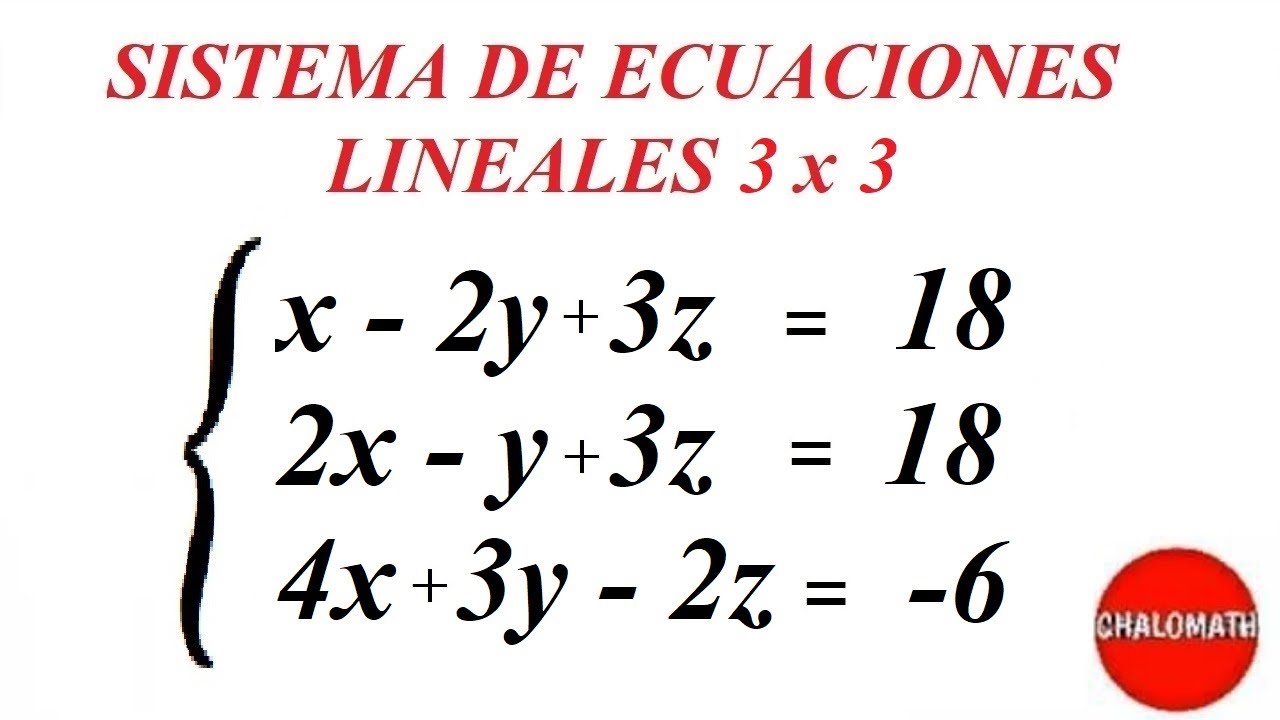 SISTEMAS DE ECUACIONES LINEALES 3 x 3 METODO DE IGUALACIÓN (ejemplos