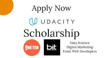 Udacity Scholarship for Data Science | Apply Soon !!!