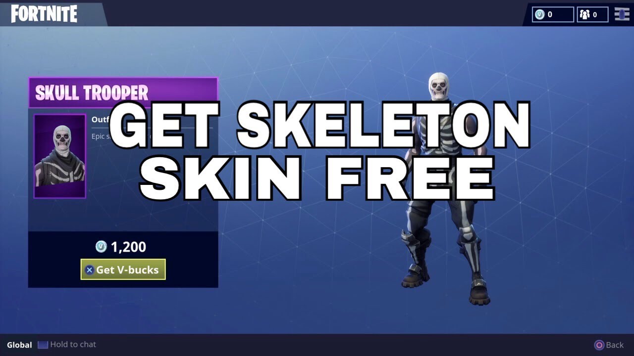 how to get the skeleton skin for free on fortnite - fortnite skeleton skin
