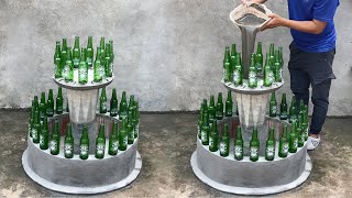 AMAZING - Garden Decor Idea - Decorate the garden using glass bottles