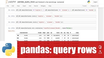 สอน Python สำหรับ Data science: การเลือกแถวข้อมูลตามเงื่อนไข