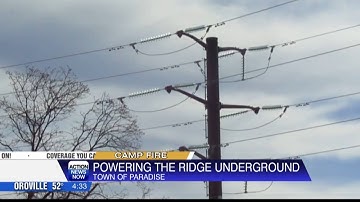 Crews resume work of removing power poles in Paradise as PG&E undergrounds power lines