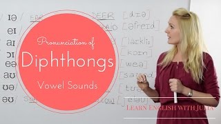 Vowel Sounds: Diphthongs \/ English Pronunciation Class with Julia