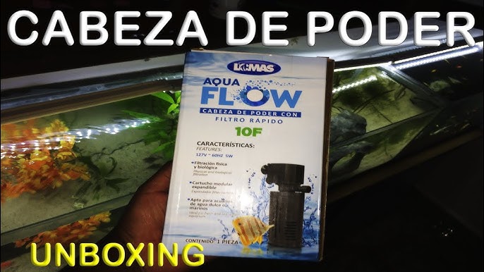 Filtro para pecera acuario aquaflow 10f Lomas Aqua-Flow