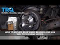 How To Replace Rear Wheel Bearing Hub Assembly 2007-12 Nissan Sentra