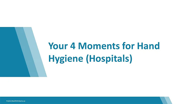 Your 4 Moments for Hand Hygiene (Hospitals)