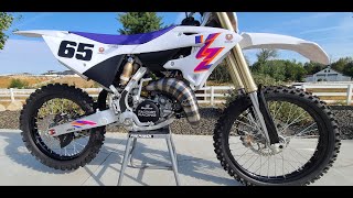 Bill's Pipes unboxing and quick comparison to the FMF exhaust on a 2024 YZ125. Awesome looking pipe!