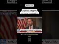 Vance ADMITS politicians should be arrested if they use their position for personal profit