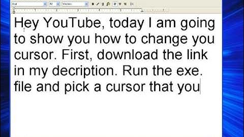 How To Make A Custom Cursor