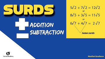 Adding and subtracting surds - Kisembo Academy