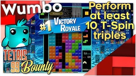 Tetris 99 Bounty - "Get at least 10 T-Spin Triples"
