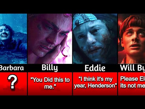 Comparison: Last Words Of Stranger Things Characters