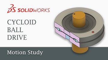 Cycloid Ball Drive Power Transmission | Motion study Result in Solidworks
