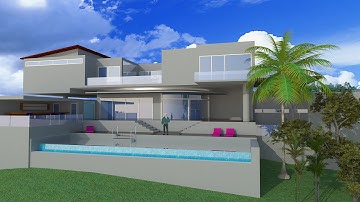 SketchUp tutorial | House Speed Build | Part 5 | Modern Mountain House