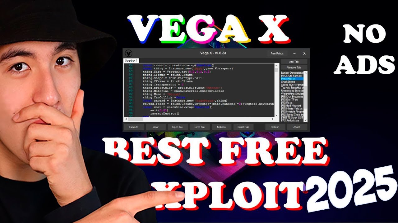 BEST ROBLOX FREE SCRIPT EXECUTOR | DOWNLOAD NEW VEGA X EXPLOIT 2025 ...