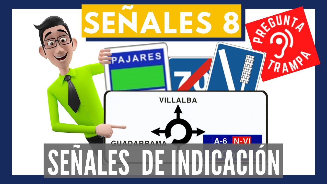 ⛔SEÑALES 8🚦INDICACIÓN 🛣️ PROFESOR AUTOESCUELA ONLINE PERMISO B