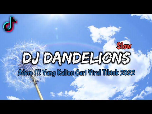 DJ DANDELIONS SLOW REMIX VIRAL TIKTOK 2022 !!! - [ LUCKY HANDRIAN ] class=