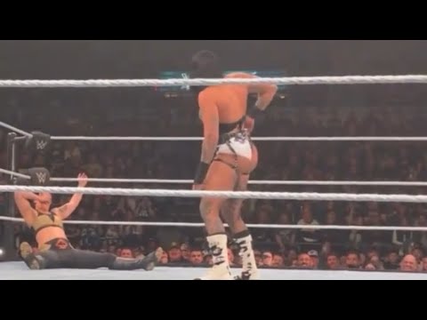 Shayna baszler begs Rhea Ripley for a Rikishi booty stinkface at WWE Road to Wrestlemania Supershow