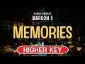 Memories (Karaoke Higher Key) - Maroon 5