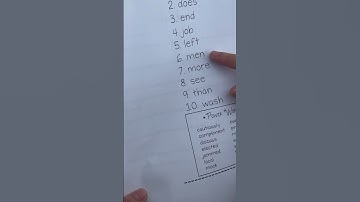 2nd grade HMH High frequency words module 1 week 2