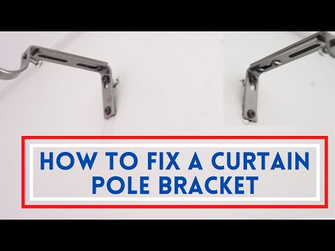 How To Fix A Curtain Pole Bracket | Loose curtain pole