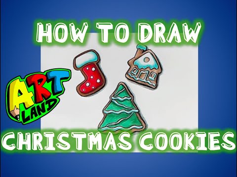 How To Draw Christmas Cookies - Art For Kids Hub 