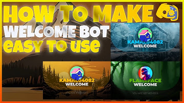 how to make discord welcome bot with buttons, system In minutes  بوت ترحيب #discord  #discordbot