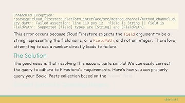 How to Easily Query Integers in Cloud Firestore Using Flutter